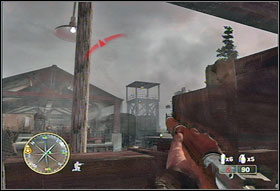 Eliminate the enemies youll see and walk to the other platform (#1) - Chapter VI: Fuel Plant - Game Guide - Call of Duty 3 Game Guide