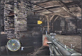 Doors to the neighboring building will be forlorn - Chapter XII: The Corridor of Death - Game Guide - Call of Duty 3 Game Guide