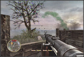 Follow the indications on the compass - Chapter XIII: The Mace - Game Guide - Call of Duty 3 Game Guide