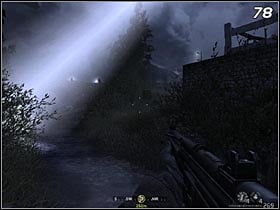 When you get into a small brook, you will see the trucks coming - that means there are more enemies to come - Hunted | COD Modern Warfare Remastered Walkthrough - Walkthrough - Call of Duty 4 Modern Warfare Remastered Guide