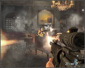 Stand directly behind Woods #1, as a result a partially interactive scene will be activated - Operation 40 - p. 2 - Walkthrough - Call of Duty: Black Ops Game Guide & Walkthrough