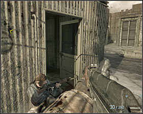 Go toward the building marked by the game, watch out for single enemies on your way #1 - Vorkuta - p. 2 - Walkthrough - Call of Duty: Black Ops Game Guide & Walkthrough