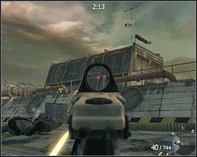 Dont worry if you have to stay here a bit longer because your aim is not far away - Executive Order - p. 2 - Walkthrough - Call of Duty: Black Ops Game Guide & Walkthrough