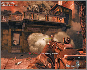 When you get inside the building, look at the ceiling #1 and put C4 in a place marked by the game (you have to hold the F key) - The Defector - p. 2 - Walkthrough - Call of Duty: Black Ops Game Guide & Walkthrough