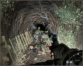 Wait for the entrance to the tunnel to be blown up and get inside #1 - Victor Charlie - p. 2 - Walkthrough - Call of Duty: Black Ops Game Guide & Walkthrough
