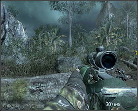 Dont hurry too much and use the fact that you have a gun with a telescope which allow you to aim precisely at targets in the distance #1 - Crash Site - p. 2 - Walkthrough - Call of Duty: Black Ops Game Guide & Walkthrough