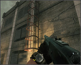 Watch out because when you try to use the ladder, a guard will appear in front of you #1 - Rebirth - p. 1 - Walkthrough - Call of Duty: Black Ops Game Guide & Walkthrough