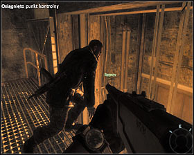 Go toward the entrance to a new building #1, and when you are inside, jump through the hole in the floor to a lower level - Rebirth - p. 1 - Walkthrough - Call of Duty: Black Ops Game Guide & Walkthrough