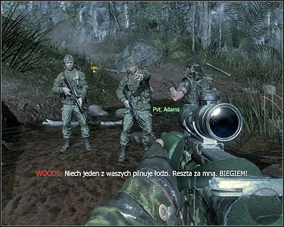 After crossing the water by boat, you will have to follow your team mates - Crash Site | Intel - Intel location - Call of Duty: Black Ops Game Guide & Walkthrough