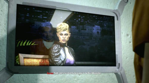 Karma appears on television giving an interview to the presenter - Endings - Menendez alive | Decisions, consequences, endings - Decisions, consequences, endings - Call of Duty: Black Ops II Game Guide & Walkthrough