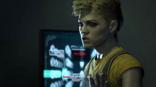 Karma, sitting at the computer, says that Menendezs virus has just infected the whole world - Endings - Menendez alive | Decisions, consequences, endings - Decisions, consequences, endings - Call of Duty: Black Ops II Game Guide & Walkthrough