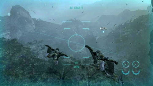 Objective: Jump from the cliff to start your descent - Mission 02: CELERIUM | Missions: Walkthrough - Missions: Walkthrough - Call of Duty: Black Ops II Game Guide & Walkthrough