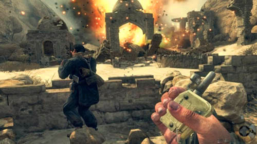 Objective: Block the entrance to the village - Mission 03: OLD WOUNDS | Missions: Walkthrough - Missions: Walkthrough - Call of Duty: Black Ops II Game Guide & Walkthrough