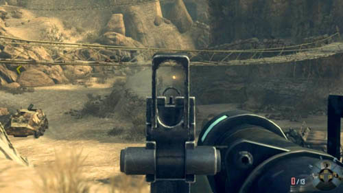 In the meantime, try to destroy the bridges, as the opponents will try to shoot at you from them (first picture above) - they are much more dangerous than the enemies below - Mission 03: OLD WOUNDS | Missions: Walkthrough - Missions: Walkthrough - Call of Duty: Black Ops II Game Guide & Walkthrough