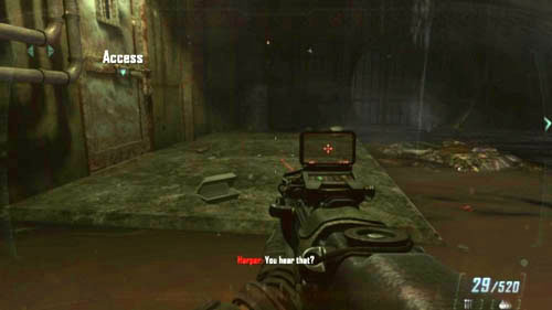 Walk up with your team-mate to the canal entrance and enter when he opens it - Mission 05: FALLEN ANGEL | Missions: Walkthrough - Missions: Walkthrough - Call of Duty: Black Ops II Game Guide & Walkthrough