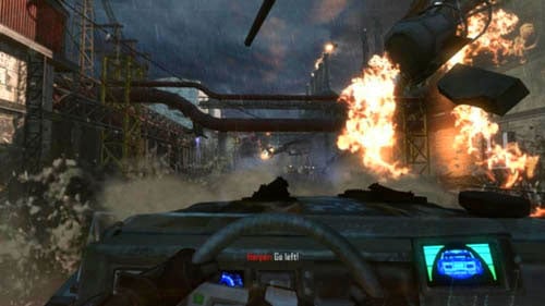 Drive through the marshes, and then to the left, to the great building and through the tunnel - Mission 05: FALLEN ANGEL | Missions: Walkthrough - Missions: Walkthrough - Call of Duty: Black Ops II Game Guide & Walkthrough