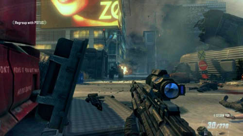 Objective: Regroup with POTUS - Mission 10: CORDIS DIE | Missions: Walkthrough - Missions: Walkthrough - Call of Duty: Black Ops II Game Guide & Walkthrough