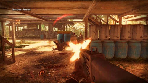 You will be able to see at least 5 to 6 enemies standing close together, almost in a line - Mission 04: TIME AND FATE | Missions: Challenges - Missions: Challenges - Call of Duty: Black Ops II Game Guide & Walkthrough