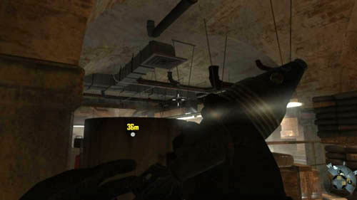 Now just go through the door on the right and hide by the wall - Mission 04: TIME AND FATE | Missions: Challenges - Missions: Challenges - Call of Duty: Black Ops II Game Guide & Walkthrough