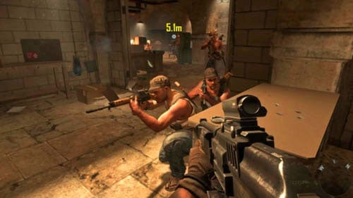 You will finish off the last two or three enemies in the further part of the mission (picture above) - Mission 04: TIME AND FATE | Missions: Challenges - Missions: Challenges - Call of Duty: Black Ops II Game Guide & Walkthrough