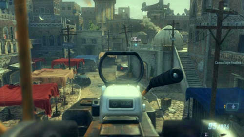 If no enemy is by the vehicle, then wait patiently until one stands there - Mission 08: ACHILLES VEIL | Missions: Challenges - Missions: Challenges - Call of Duty: Black Ops II Game Guide & Walkthrough