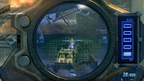 When youve passed the challenge above, then after the cutscene run up to two texts and select the one on the left (CHOOSE SNIPER) - Mission 10: CORDIS DIE | Missions: Challenges - Missions: Challenges - Call of Duty: Black Ops II Game Guide & Walkthrough