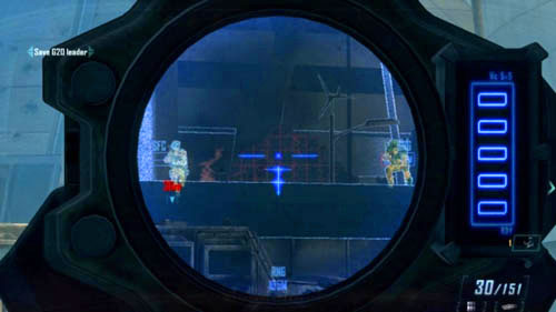 Walk through the mall and go down the stairs to get to the terrace - Mission 10: CORDIS DIE | Missions: Challenges - Missions: Challenges - Call of Duty: Black Ops II Game Guide & Walkthrough