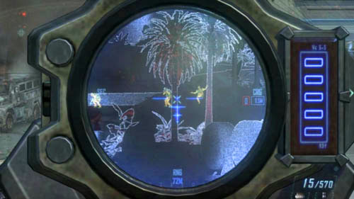 There are several opportunities to collect 10 sniper kills this way that do not interfere with other challenges - Mission 11: JUDGMENT DAY | Missions: Challenges - Missions: Challenges - Call of Duty: Black Ops II Game Guide & Walkthrough