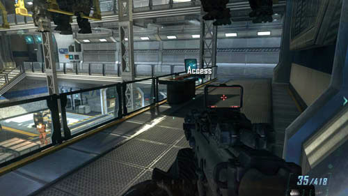 When you enter the military facility and after a while you come across a big, two-story room where the CLAWs are going from right to left, immediately turn right - Mission 11: JUDGMENT DAY | Missions: Challenges - Missions: Challenges - Call of Duty: Black Ops II Game Guide & Walkthrough