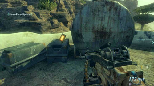 When you go out of the street, clear the building and area behind it, choose the right path at the fork - Mission 08: ACHILLES VEIL | Intel - Intel - Call of Duty: Black Ops II Game Guide & Walkthrough