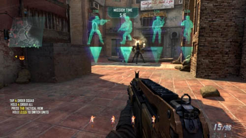 Your next task is to clear the square in (10) - Strike Force 04: DISPATCH | Strike Force: Walkthrough - Strike Force: Walkthrough - Call of Duty: Black Ops II Game Guide & Walkthrough