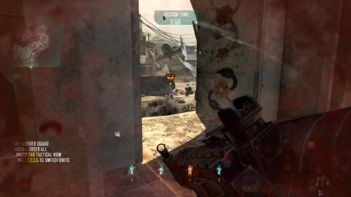 You can stand at the gate in (8) (position yourself in (12)) - Strike Force 04: DISPATCH | Strike Force: Walkthrough - Strike Force: Walkthrough - Call of Duty: Black Ops II Game Guide & Walkthrough