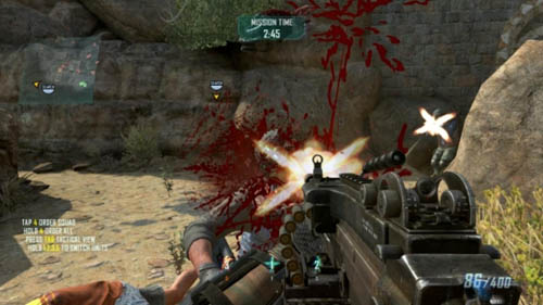 Choose one of the soldiers, and - assuming youre in the area of (1) - start running exactly to the left, to the wooden bridge - Strike Force 05: SECOND CHANCE | Strike Force: Walkthrough - Strike Force: Walkthrough - Call of Duty: Black Ops II Game Guide & Walkthrough