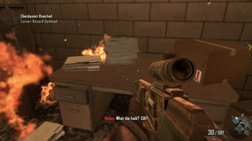 Compound thoroughly searched - learned about potential mole in CIA - Mission 04 - TIME AND FATE | Decisions, consequences, endings - Decisions, consequences, endings - Call of Duty: Black Ops II Game Guide & Walkthrough