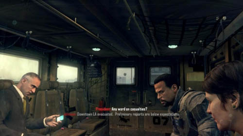 If Harper is alive, hell sit down, but he wont join the conversation (first picture above) - Mission 10 - CORDIS DIE | Decisions, consequences, endings - Decisions, consequences, endings - Call of Duty: Black Ops II Game Guide & Walkthrough