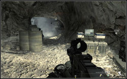 In the second cave, while repelling the attack of enemy soldiers in the smoke, when you will have to flank the enemy - Intel Location - Act III - Intel location - Call of Duty: Modern Warfare 2 Game Guide