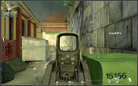 After receiving information that the road is clear, move on to the next garage #1 while still sticking to the left side - Bravo - Big Brother - Spec Ops - Call of Duty: Modern Warfare 2 Game Guide