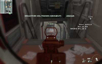 Move to the next area where is branching with two passages - Over Reactor - SpecOps missions - Call of Duty: Modern Warfare 3 - Game Guide and Walkthrough
