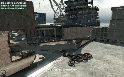 Now back to the beginning of the hangar and run through the exit in front of you - Hit & Run - SpecOps missions - Call of Duty: Modern Warfare 3 - Game Guide and Walkthrough