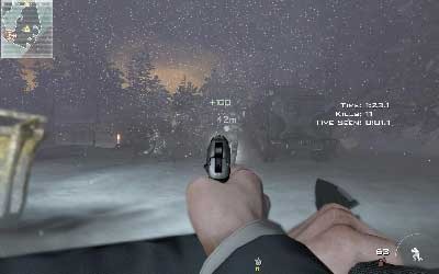 Now move toward three enemies near fire camp and quickly shoot them - Hostage Taker - SpecOps missions - Call of Duty: Modern Warfare 3 - Game Guide and Walkthrough