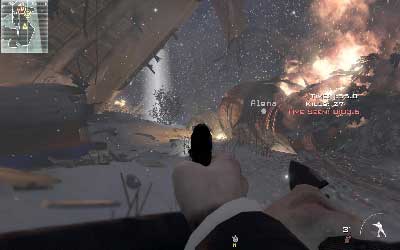 Pass through the canyon and kill enemy on the path above - Hostage Taker - SpecOps missions - Call of Duty: Modern Warfare 3 - Game Guide and Walkthrough