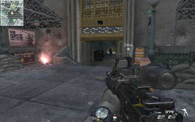 When the area is clear move to the building on right side of the square - Flood the Market - SpecOps missions - Call of Duty: Modern Warfare 3 - Game Guide and Walkthrough