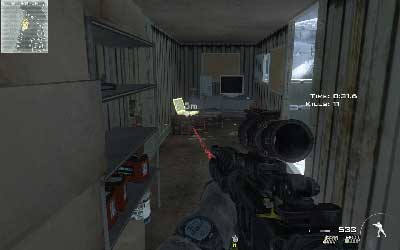 Wait a second until comrade clear the path and move to the metal container on right side - Fire Mission - SpecOps missions - Call of Duty: Modern Warfare 3 - Game Guide and Walkthrough