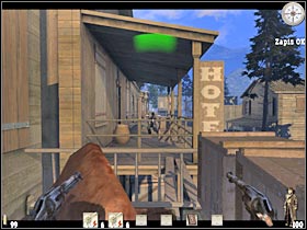 You should also know that several other bandits have appeared on the ground level - Chapter III: Level 1 Walkthrough - Chapter III - Call of Juarez - Game Guide and Walkthrough