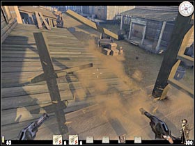 There's a quite challenging fight ahead of you - Chapter III: Level 1 Walkthrough - Chapter III - Call of Juarez - Game Guide and Walkthrough