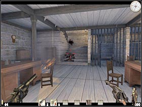 Once you've taken care of all enemy units, head on to the central part of this building - Chapter III: Level 1 Walkthrough - Chapter III - Call of Juarez - Game Guide and Walkthrough