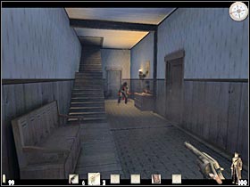 You will have to reach a small window (#1) - Chapter III: Level 2 Walkthrough - Chapter III - Call of Juarez - Game Guide and Walkthrough