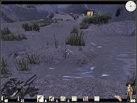 You will have to deal with several large gaps here (#1) - Chapter V: Level 1 Walkthrough - Chapter V - Call of Juarez - Game Guide and Walkthrough