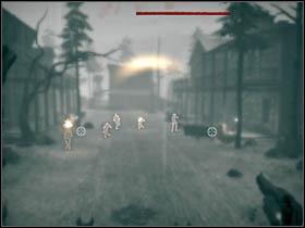 A bit later you will crash into a big building and stop for a moment inside - Chapter III - Walkthrough - Call of Juarez: Bound in Blood - Game Guide and Walkthrough