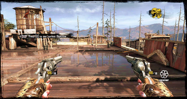 The prison's roof - Episode 2 - A Fistful of Hot Lead - Walkthrough - Call of Juarez: Gunslinger - Game Guide and Walkthrough